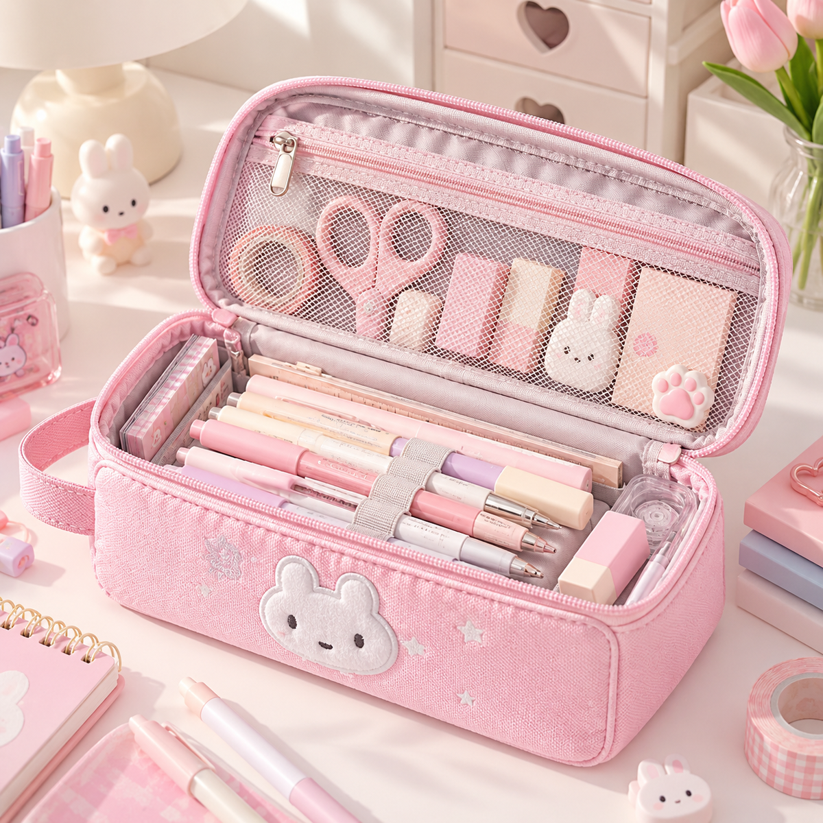 PencilNest Bunny Star Pencil Case